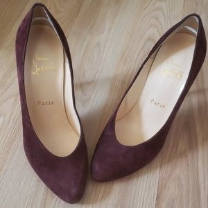 Maroon Suede Louboutins